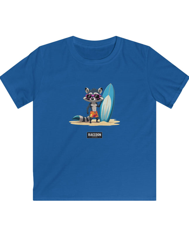 Surfer Raccoon - Kids T-Shirt