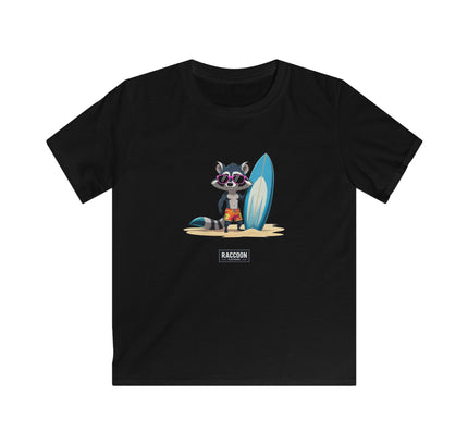 Surfer Raccoon - Kids T-Shirt