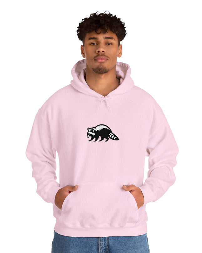 Large Raccoon Embroidered Unisex Hoodie