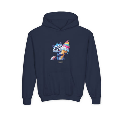 Ice Cream Raccoon - Kids Hoodie