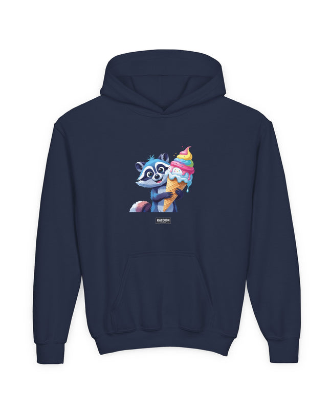 Ice Cream Raccoon - Kids Hoodie