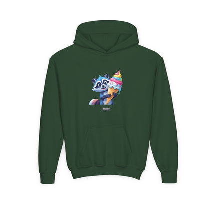 Ice Cream Raccoon - Kids Hoodie