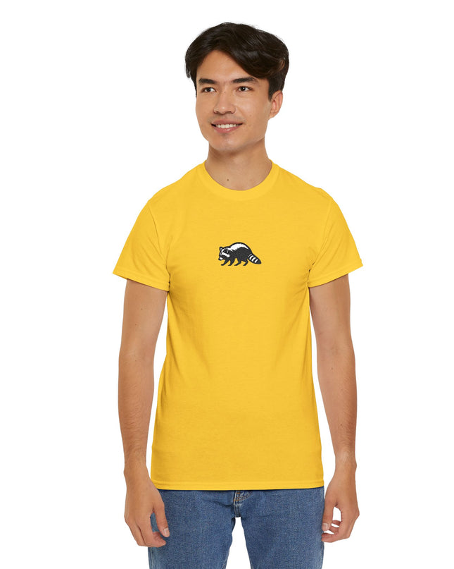 Large Raccoon Embroidered Unisex T-Shirt