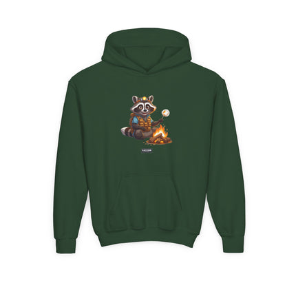 Campfire Raccoon - Kids Hoodie