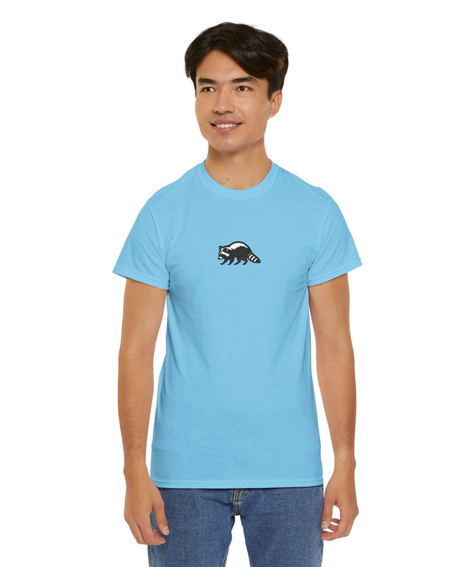 Large Raccoon Embroidered Unisex T-Shirt