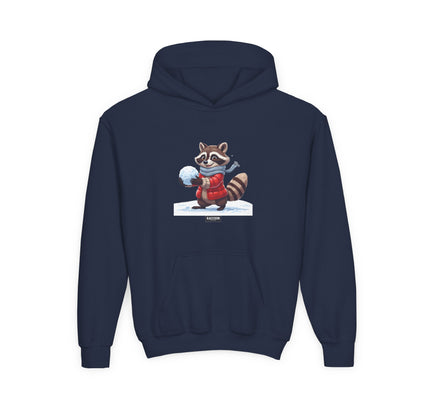 Snowball Raccoon - Kids Hoodie