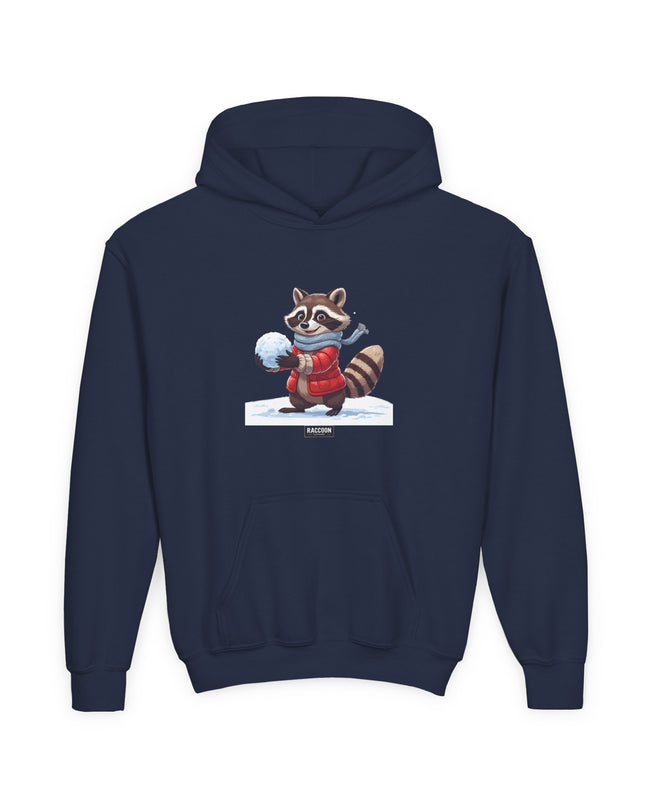Snowball Raccoon - Kids Hoodie