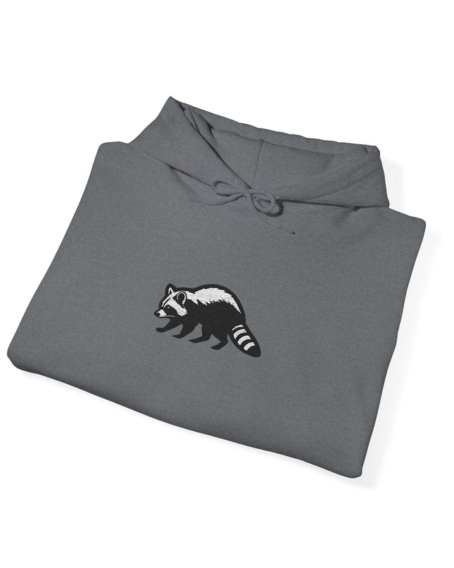 Large Raccoon Embroidered Unisex Hoodie