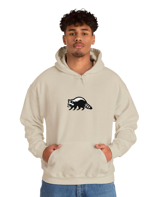 Large Raccoon Embroidered Unisex Hoodie