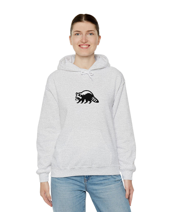 Large Raccoon Embroidered Unisex Hoodie