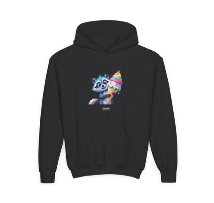 Ice Cream Raccoon - Kids Hoodie