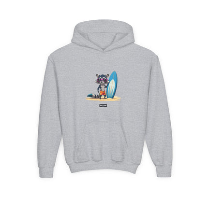Surfer Raccoon - Kids Hoodie