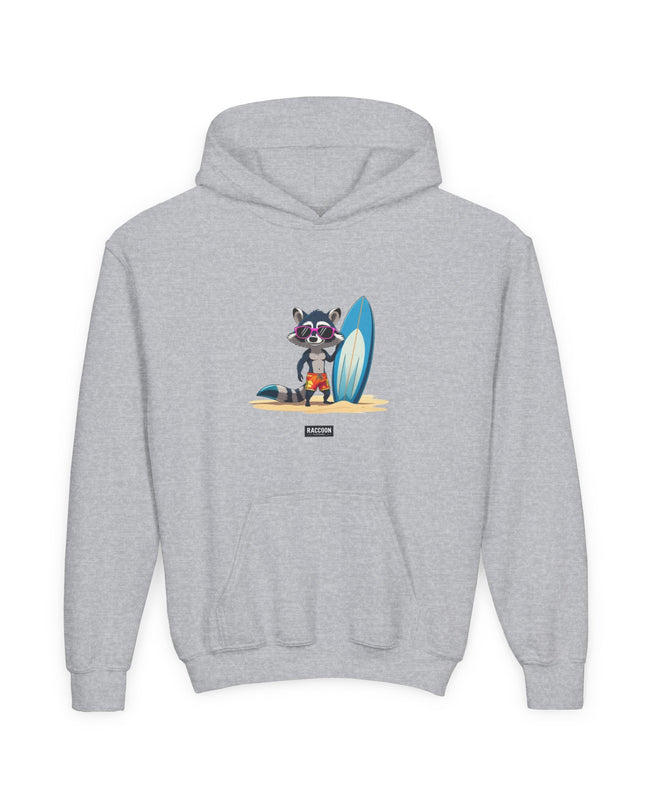 Surfer Raccoon - Kids Hoodie