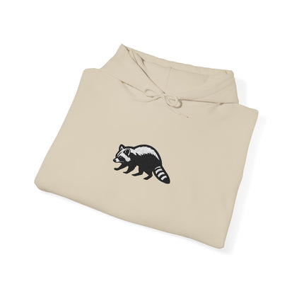 Large Raccoon Embroidered Unisex Hoodie