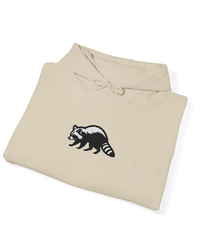 Large Raccoon Embroidered Unisex Hoodie