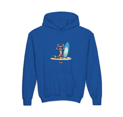 Surfer Raccoon - Kids Hoodie