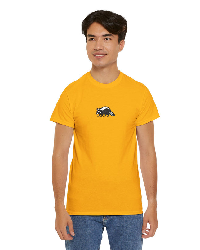 Large Raccoon Embroidered Unisex T-Shirt