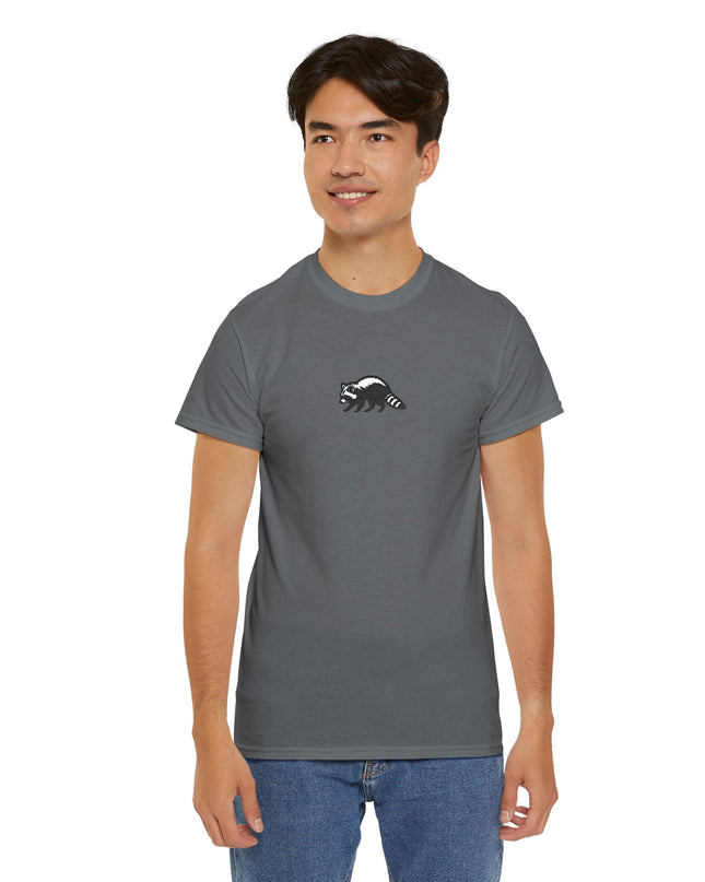 Large Raccoon Embroidered Unisex T-Shirt