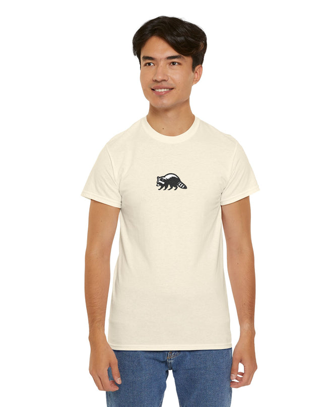 Large Raccoon Embroidered Unisex T-Shirt