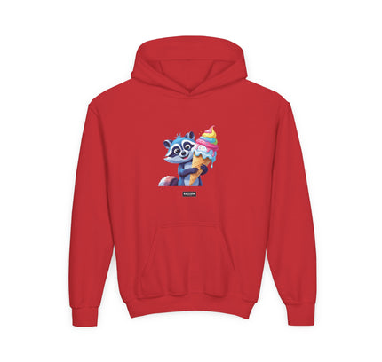 Ice Cream Raccoon - Kids Hoodie