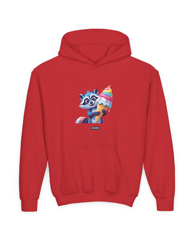 Ice Cream Raccoon - Kids Hoodie
