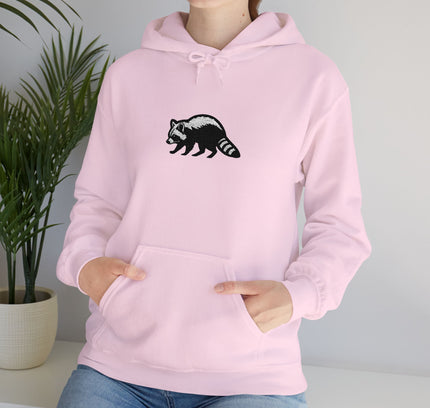 Large Raccoon Embroidered Unisex Hoodie