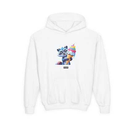 Ice Cream Raccoon - Kids Hoodie