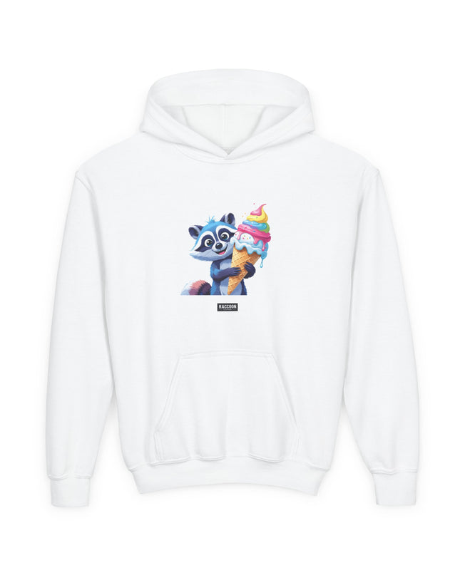 Ice Cream Raccoon - Kids Hoodie