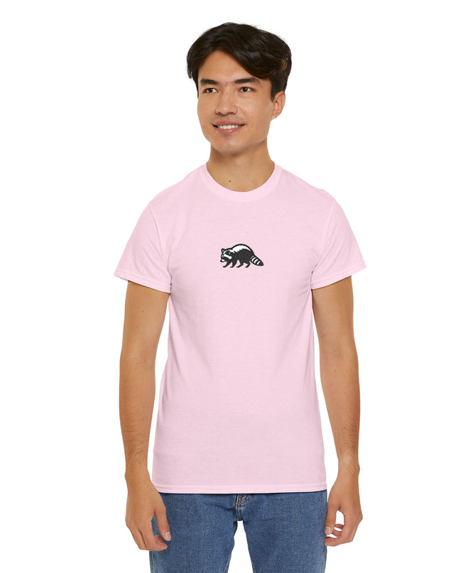 Large Raccoon Embroidered Unisex T-Shirt