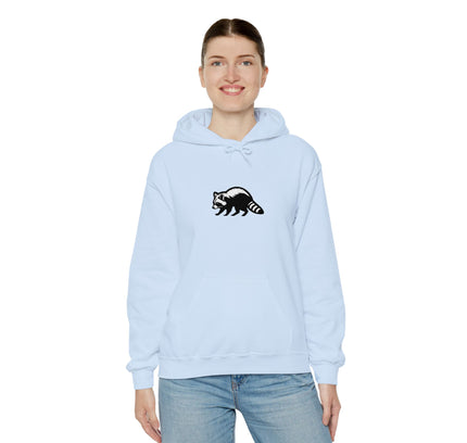 Large Raccoon Embroidered Unisex Hoodie