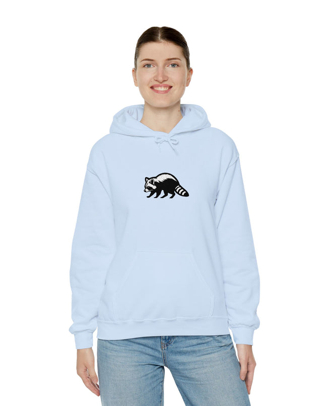 Large Raccoon Embroidered Unisex Hoodie