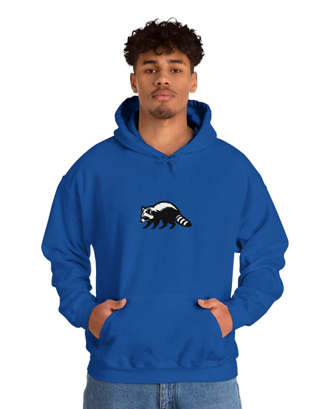 Large Raccoon Embroidered Unisex Hoodie