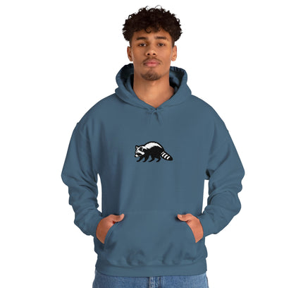 Large Raccoon Embroidered Unisex Hoodie