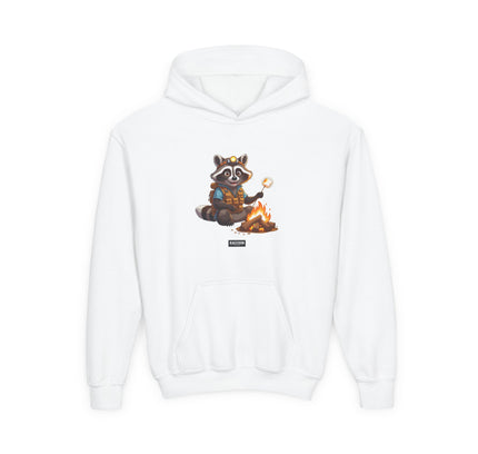 Campfire Raccoon - Kids Hoodie