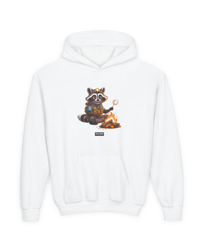 Campfire Raccoon - Kids Hoodie