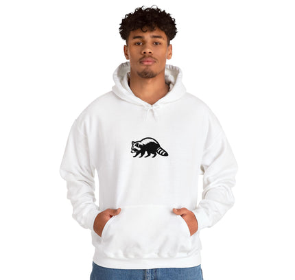 Large Raccoon Embroidered Unisex Hoodie