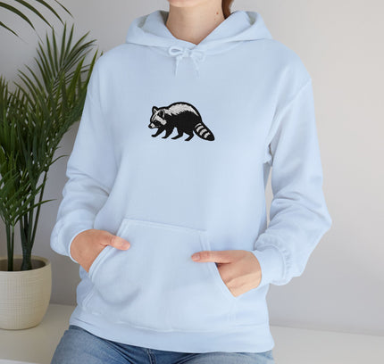Large Raccoon Embroidered Unisex Hoodie