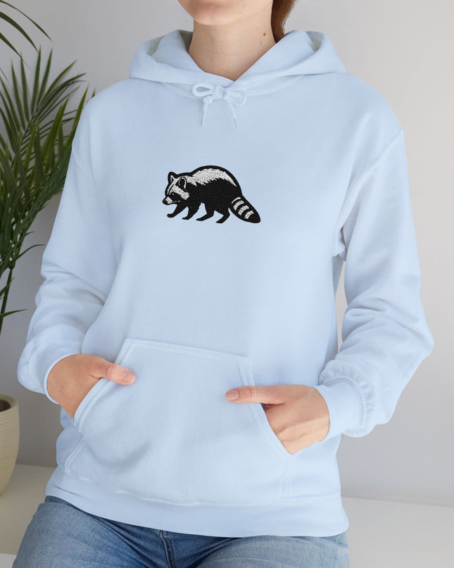 Large Raccoon Embroidered Unisex Hoodie