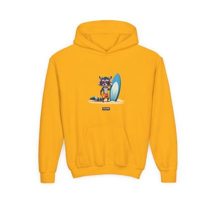 Surfer Raccoon - Kids Hoodie