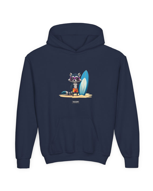 Surfer Raccoon - Kids Hoodie
