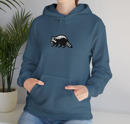 Large Raccoon Embroidered Unisex Hoodie