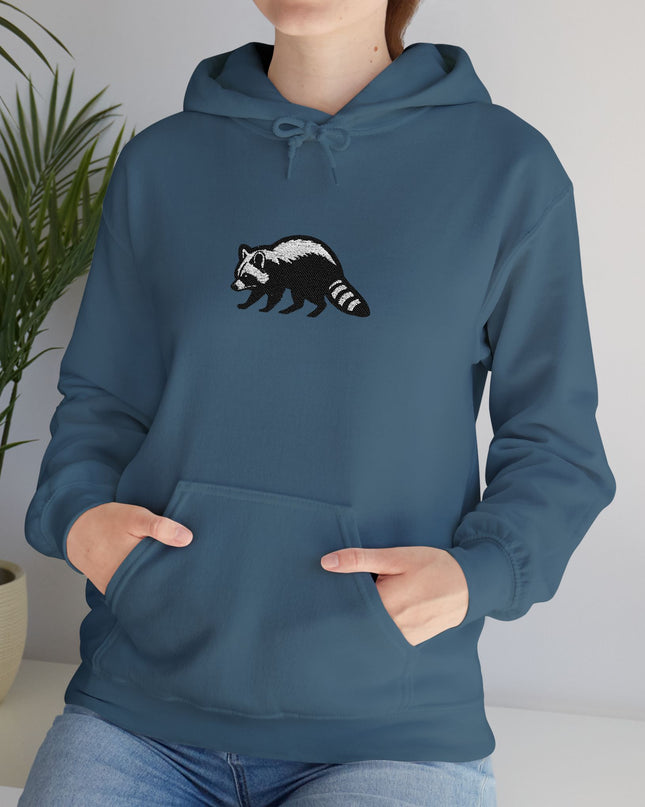 Large Raccoon Embroidered Unisex Hoodie