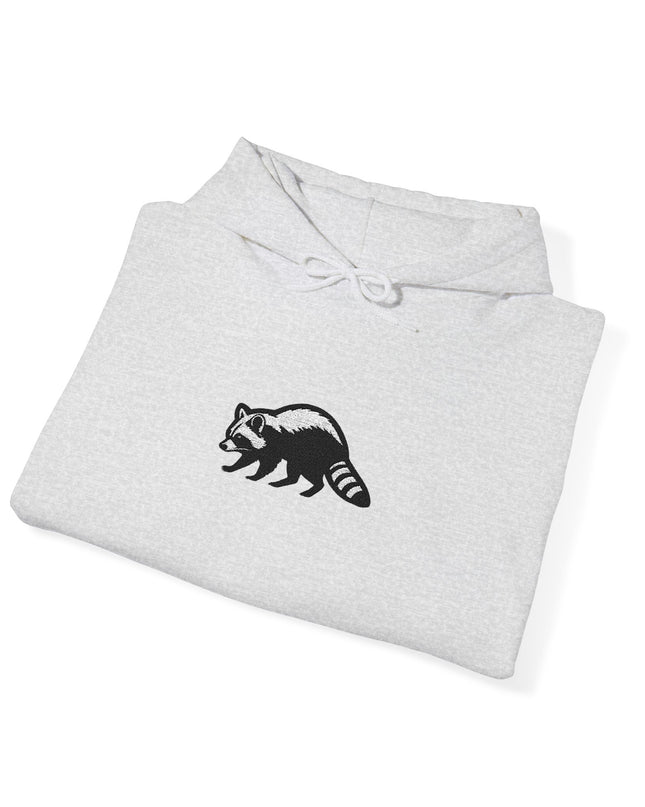 Large Raccoon Embroidered Unisex Hoodie