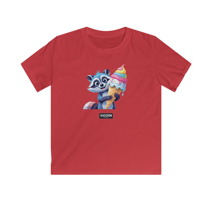 Ice Cream Raccoon - Kids T-Shirt