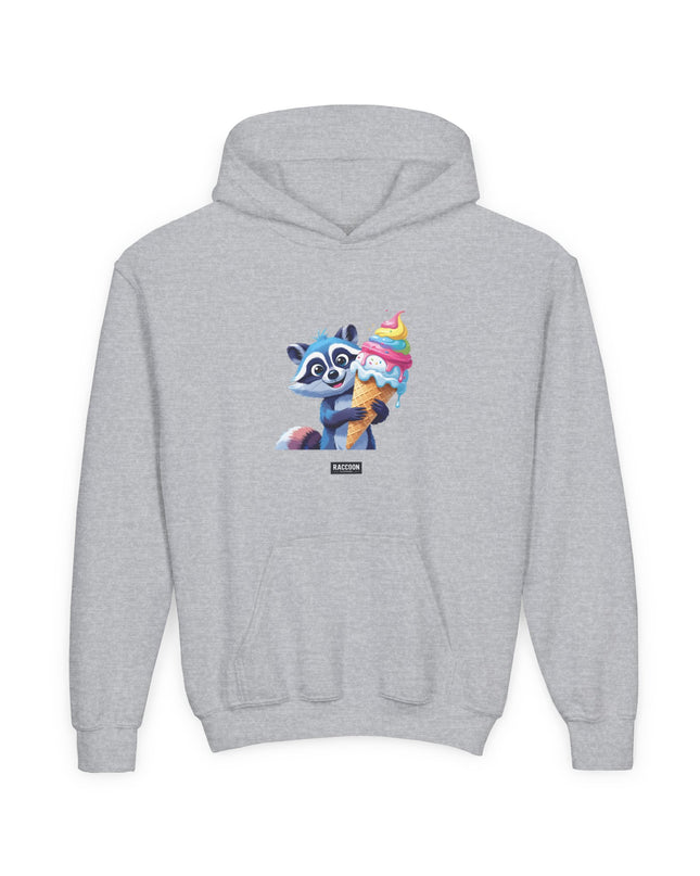 Ice Cream Raccoon - Kids Hoodie