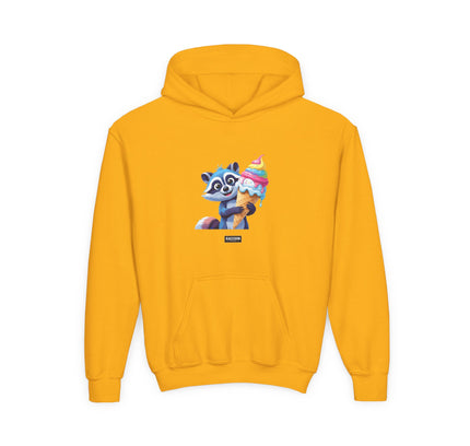 Ice Cream Raccoon - Kids Hoodie
