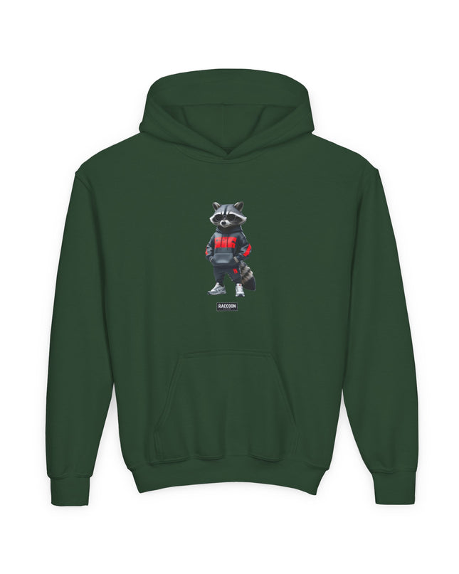 Sunglasses Raccoon - Kids Hoodie