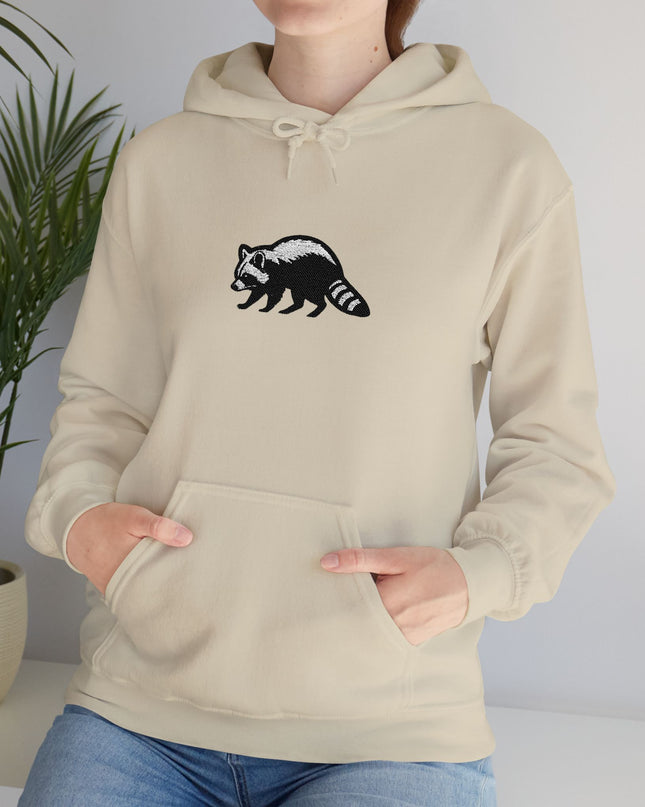 Large Raccoon Embroidered Unisex Hoodie
