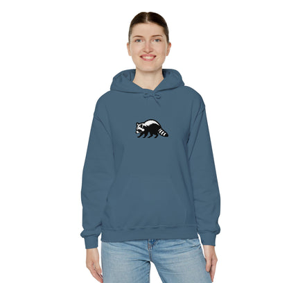 Large Raccoon Embroidered Unisex Hoodie