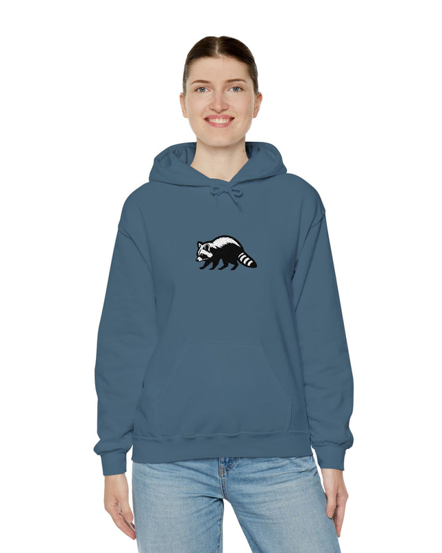 Large Raccoon Embroidered Unisex Hoodie